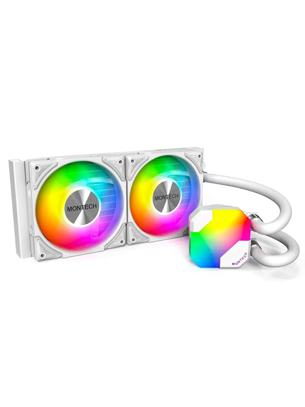 Montech Hyper Flow ARGB 240 - White - CPU Vannkjøling - Max 29 dBA