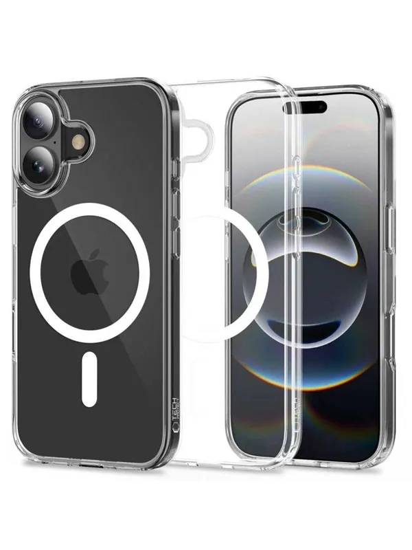 Tech-Protect  FlexAir Hybrid MagSafe Case for iPhone 17 - Transparent