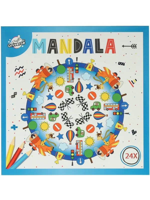 Creative Craft Group Coloring book MANDALA 20.5*20.5cm CARS