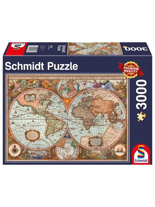 Schmidt Puzzle - Ancient World Map (3000 pieces) Gulv