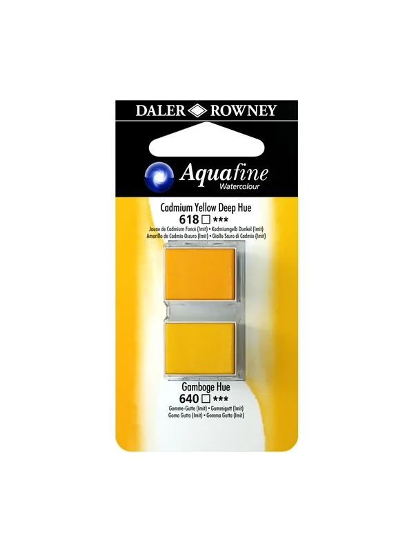 Daler-Rowney Aquafine HP Cad Yellow Deep Hue/Gamboage Hue