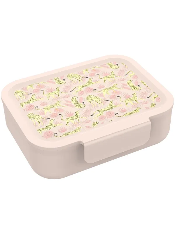 Euromic LUNCH BUDDIES Leopard lunch box w/clip & divider