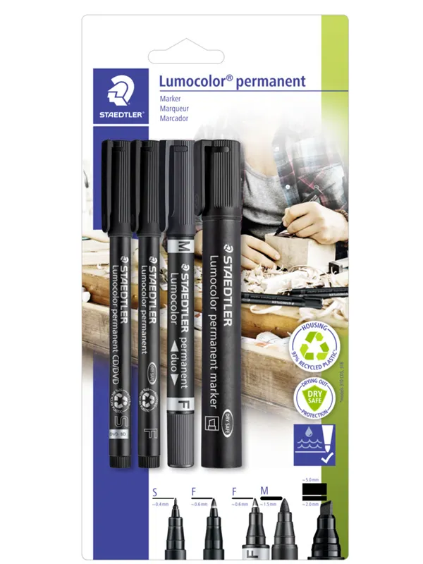 Staedtler Marker Set Lumocolor 4pcs