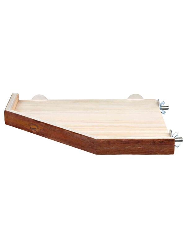 Trixie Corner Shelter Platform Bark Wood 28x28cm