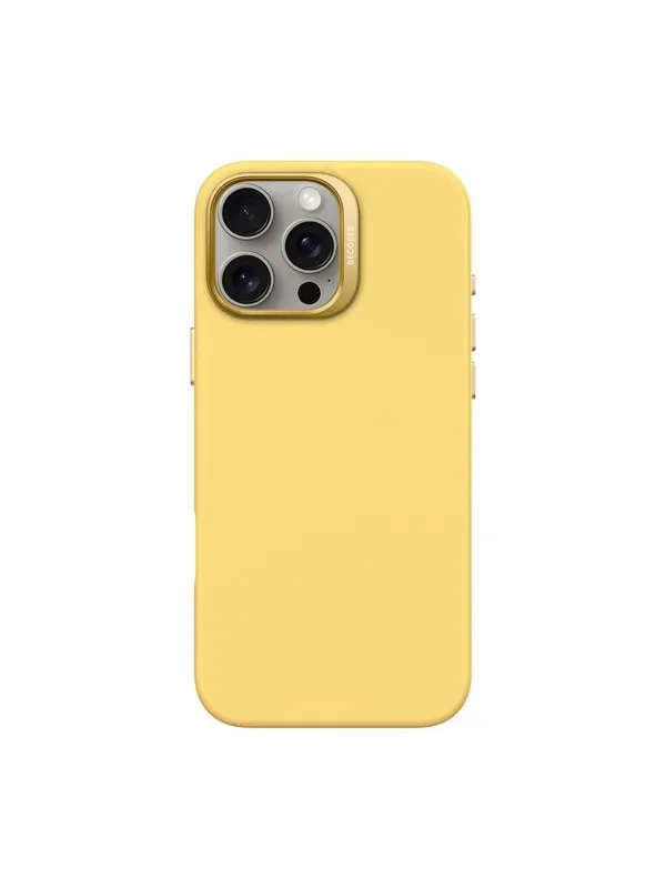 Decoded AntiMicrobial Silicone Backcover for iPhone 16 Pro Max Popcorn (light Ye