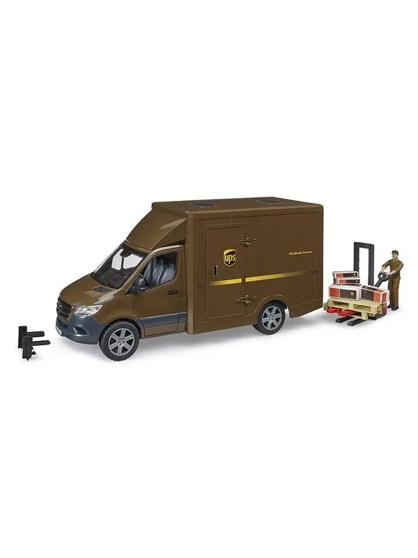 Bruder MB Sprinter UPS with driver and accessories