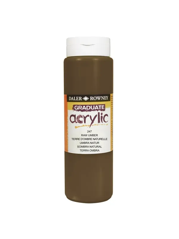 Daler-Rowney Graduate Acrylic 500 ml Raw Umber