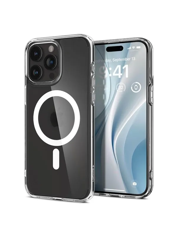 Spigen Ultra Hybrid MagSafe - frost clear - iPhone 15 Pro