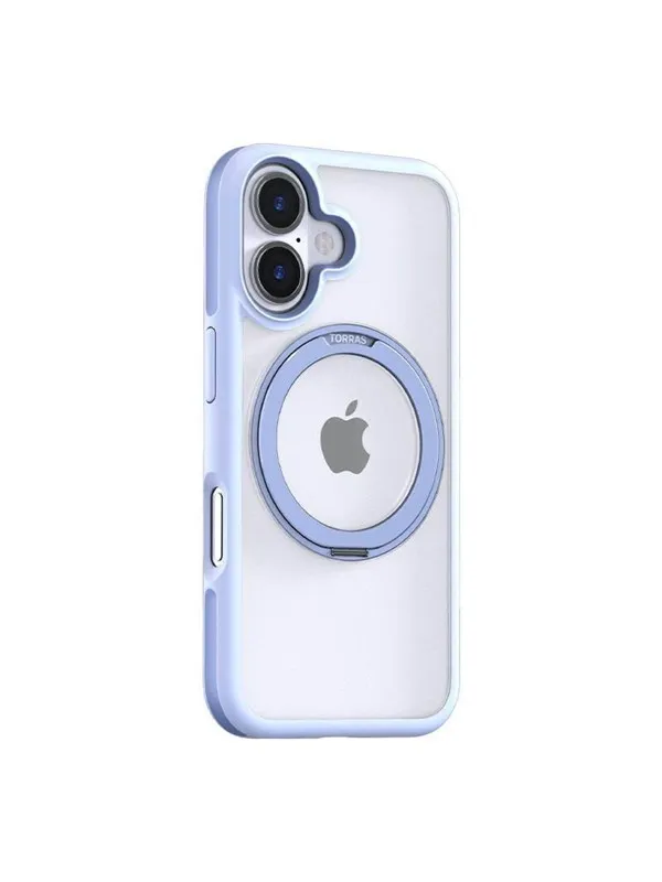 Torras Ostand R Fusion Series Case for iPhone 16 (light blue)