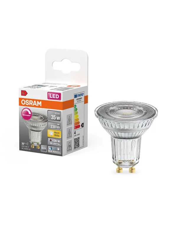 Osram LED-lyspære LED Comfort PAR16 36° 230lm 3.7W/927 (35W) GU10 dimmable GU10