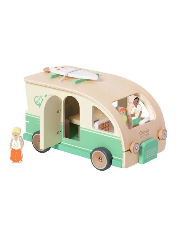 Classic World Wooden Camper with Accessories - 9pcs.