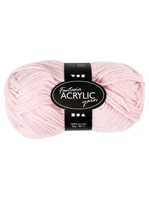 Creativ Company Acrylic yarn Light red 50gr 80m