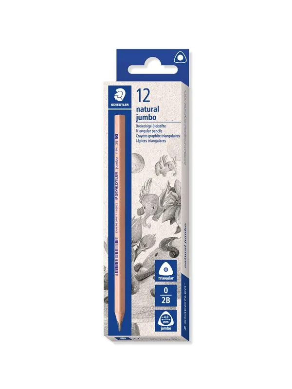 Staedtler Pencil natural jumbo 2B    FSC 100%