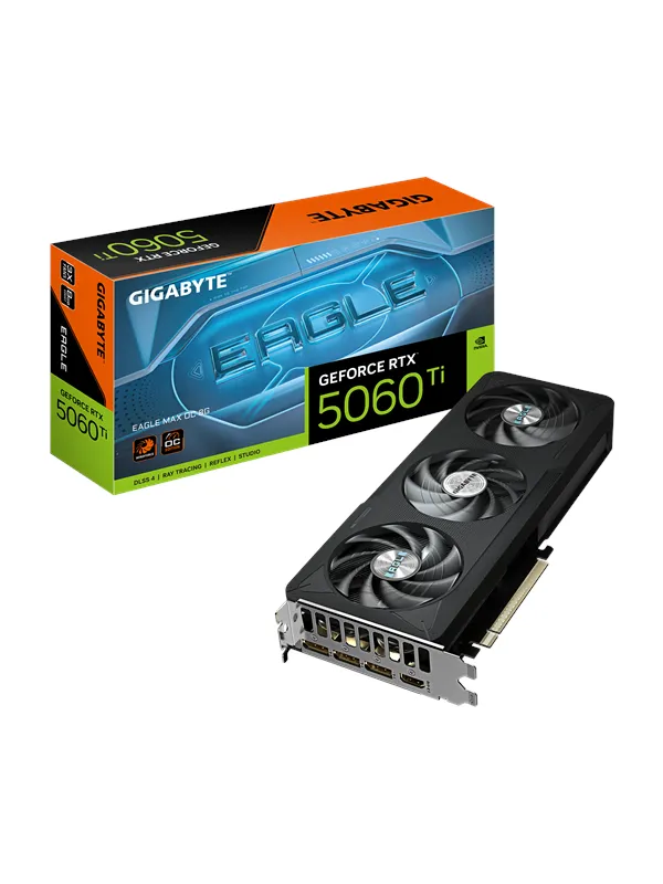 GIGABYTE GeForce RTX 5060 Ti EAGLE MAX OC - 8GB GDDR7 RAM - Grafikkort