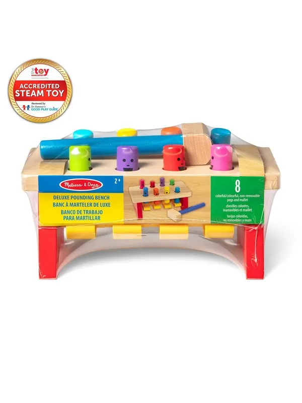 Melissa & Doug Wooden Dlx Pounding Bench