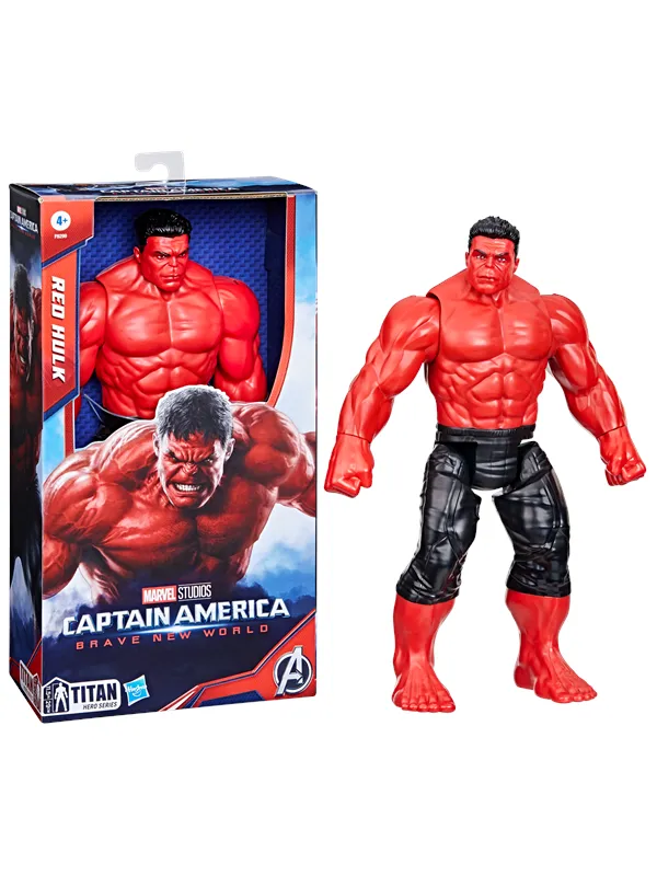 Marvel Captain America Brave New World Titan Hero Series Red Hulk 30 cm