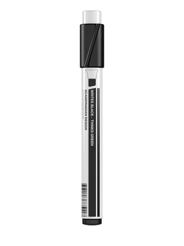 Penol marker black chisel point