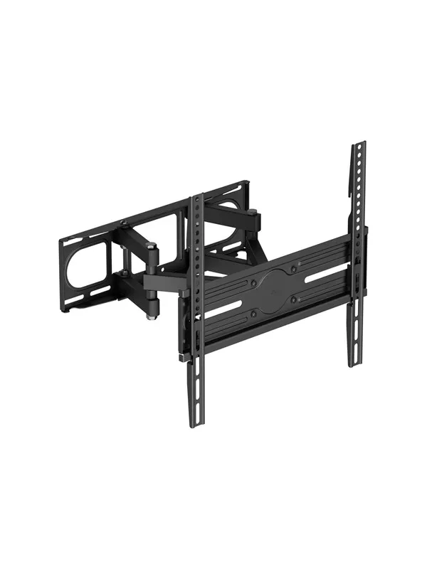 Deltaco mounting kit - full-motion - for curved / flat panel - 3-way tilt swivel up to 40 kg - black - Max 40 kg - recommended for 70"