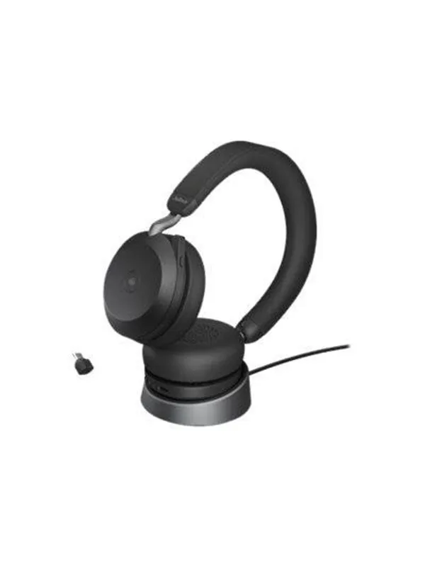 Jabra Evolve2 75 Link380c MS Stereo Stand Black