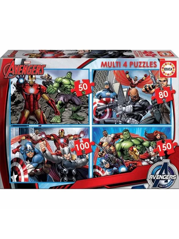 Educa Multi 4 Avengers 50-80-100-150