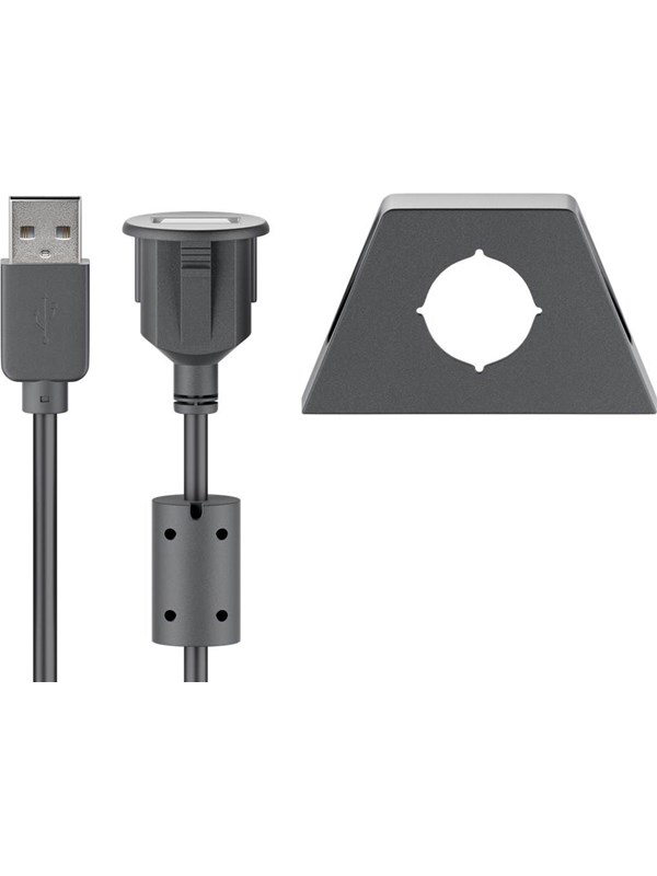 Pro USB-A <-> USB-A - 2m - Svart