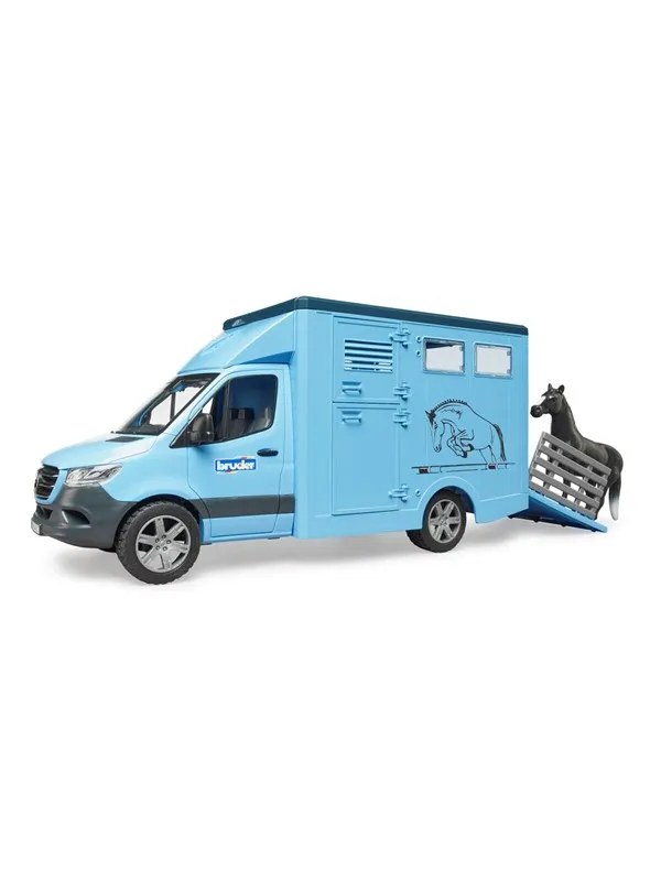 Bruder Mercedes-Benz Sprinter Dyretransport med hest lekesett