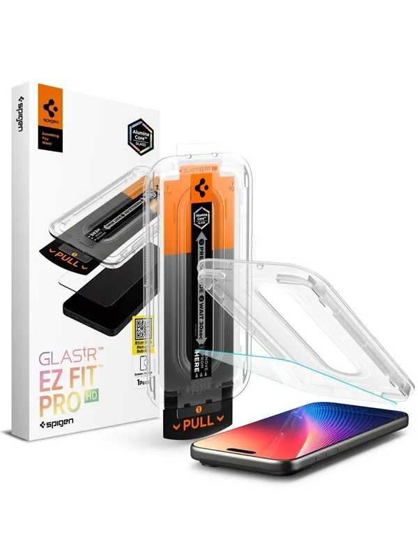 Spigen Glass tR EZ Fit Pro HD 1 Pack - transparency - iPhone 17/16 Pro / 17