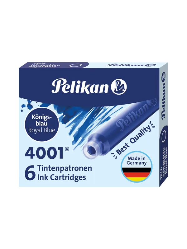 Pelikan PELIKAN BLEKKPATRON 4001 TP/6 BLÅ