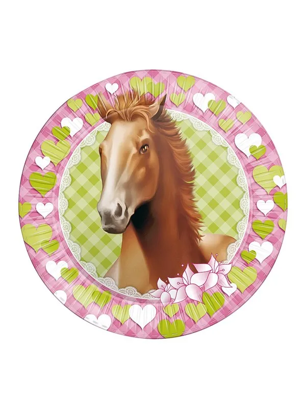Haza Witbaard Plates Horses 8pcs.