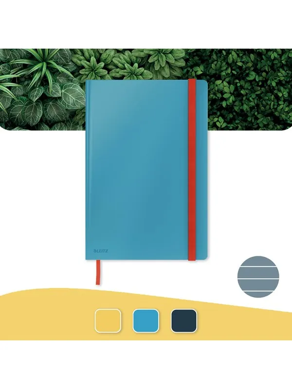 Leitz  Cosy Soft Touch stor notatbok Hardcover, linjer Sjøblå