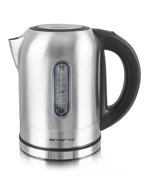 Emerio Vannkoker WK-108054 - Rustfritt stål/svart - 2200 W
