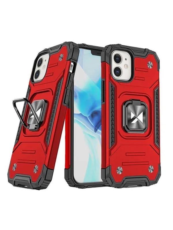 Wozinsky Ring Armor case for iPhone 14 armored cover - Red