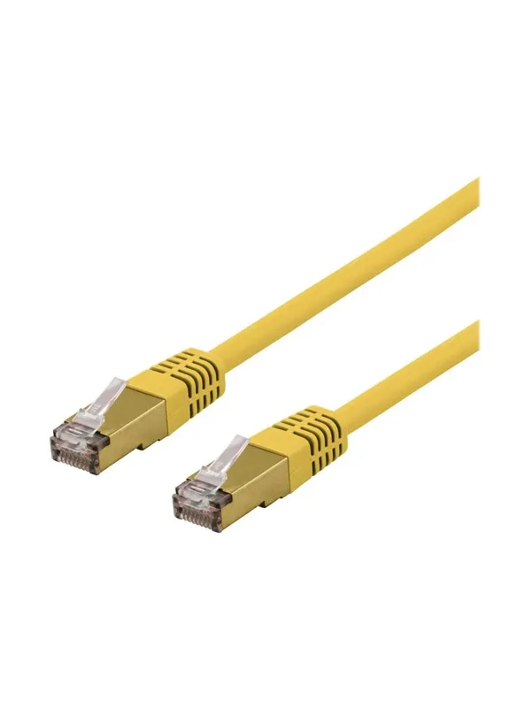 Deltaco SFTP-61GLAH - patch cable - 1 m - yellow - Gul - 1meter