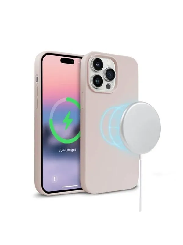 CRONG Color Cover Magnetic - iPhone 14 Pro Max MagSafe Case (Sand Pink)