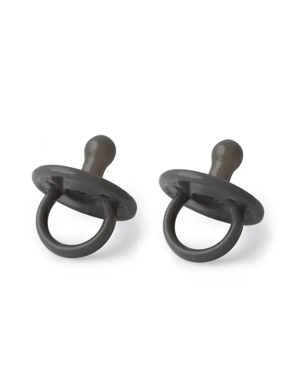 Filibabba Silicone pacifier 2-pack - Stone grey