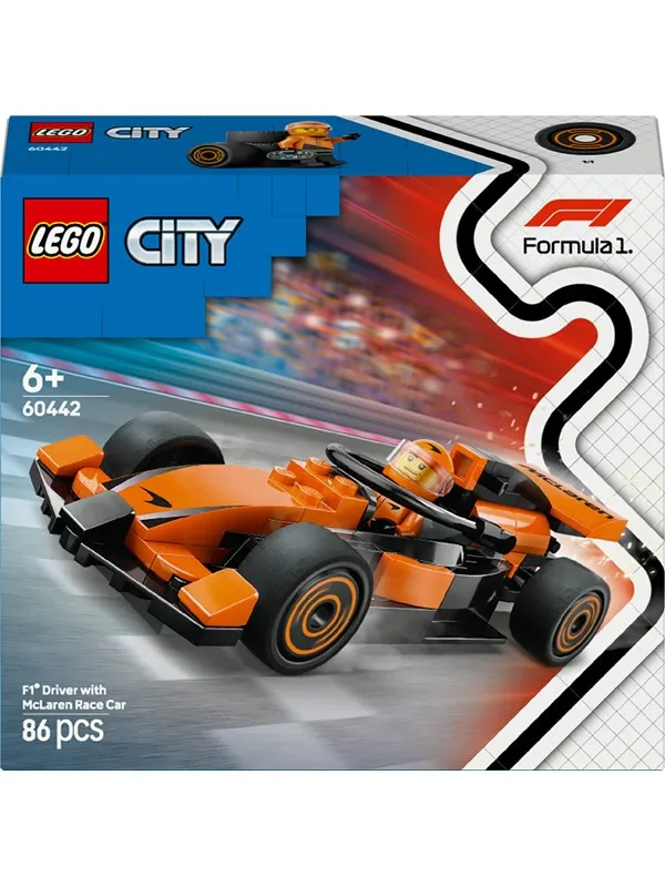 LEGO City 60442 F1®-fører med McLaren-racerbil