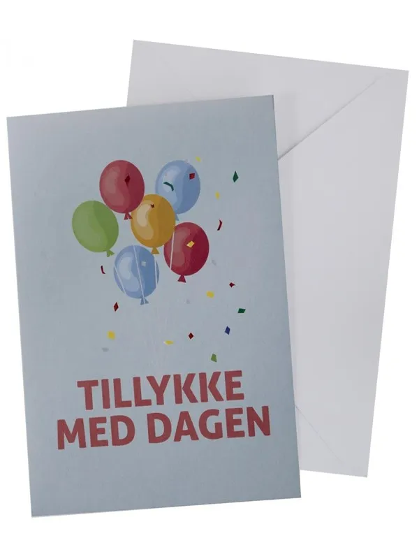 SCANSEASON Card with envelope Balloons 11*17cm