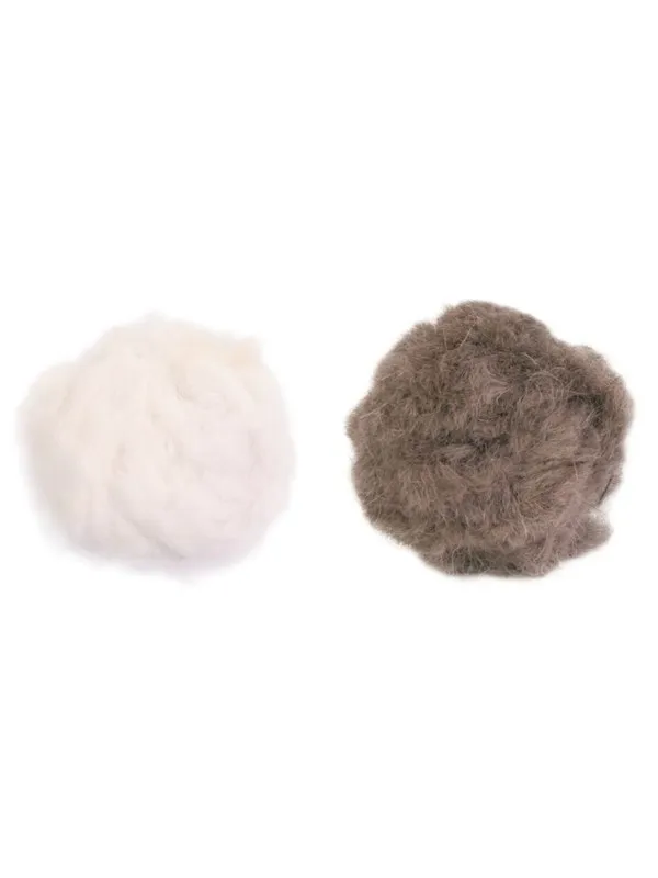 Jolly Paw Plysj Lekeballer med Bjelle & Kattemynte 3cm (2-Pakning)