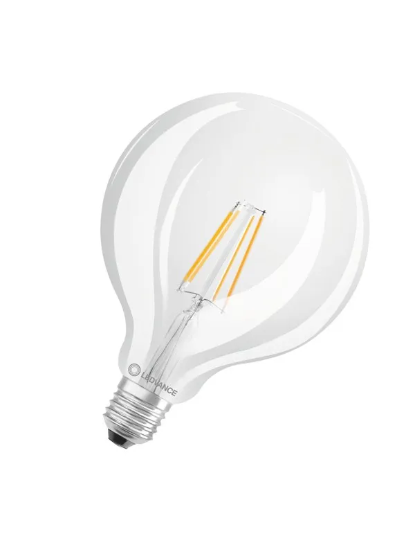 Osram LED-lyspære Globe 125 Filament 470lm 4W/827 (40W) Clear E27