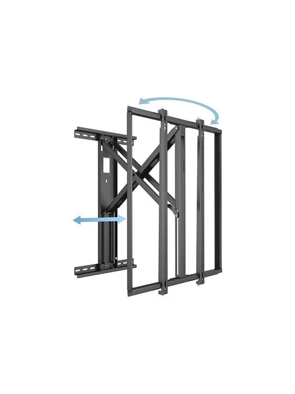 Multibrackets M mounting kit - articulating - for digital signage LCD panel / LCD display - XL - black - Max 75 kg - recommended for 98"