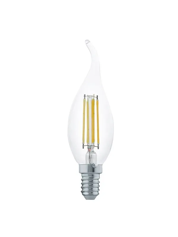 EGLO LED-lyspære CF35 Candle 4W/827 350 lumen clear E14