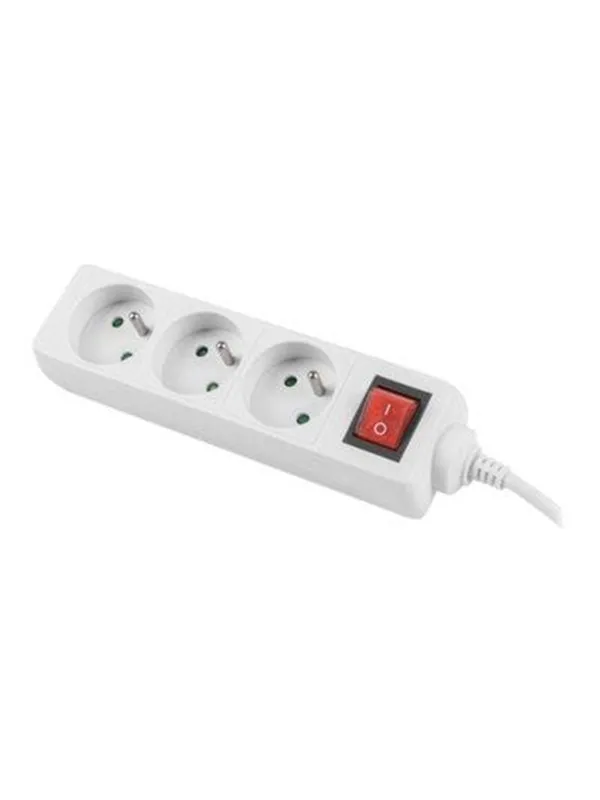 Lanberg PS1-03E-0300-W - power strip - 2500 Watt