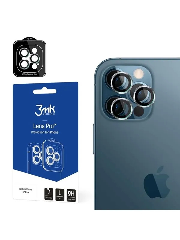 3mk Lens Protection Pro iPhone 12 Pro Camera lens protection with mounting frame 1 pc.