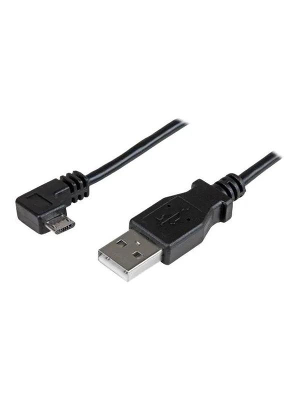 StarTech.com Right Angle Micro-USB Charge & Sync Cable M/M 28/24AWG - USB cable - 1 m