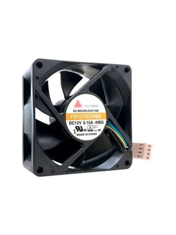 QNAP 70X70X25MM FAN 12V 4PIN - Kabinettvifte - 70mm - Svart