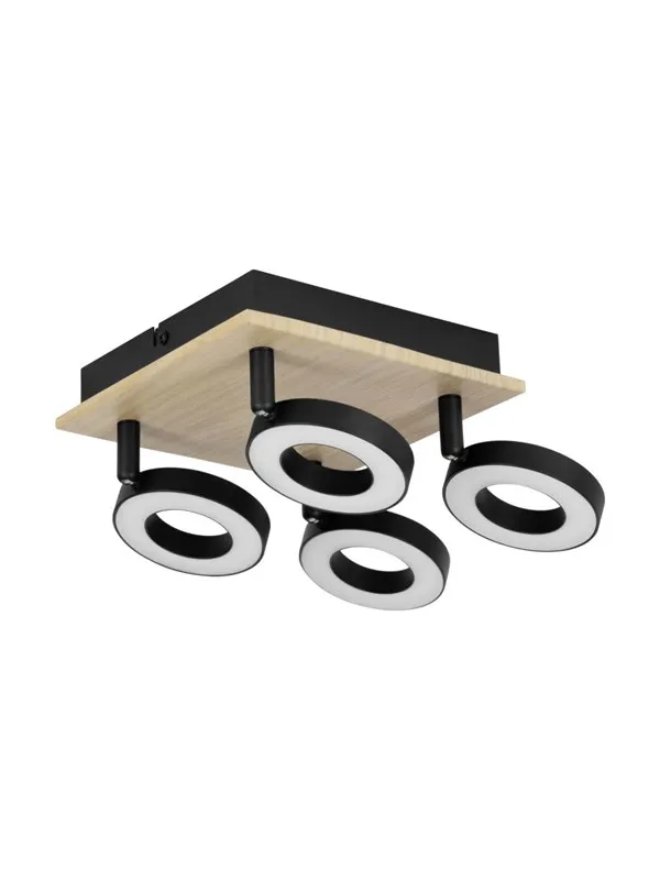 EGLO RIELVES TAK 4L 170X170 TRE/SVART/HVIT FSC