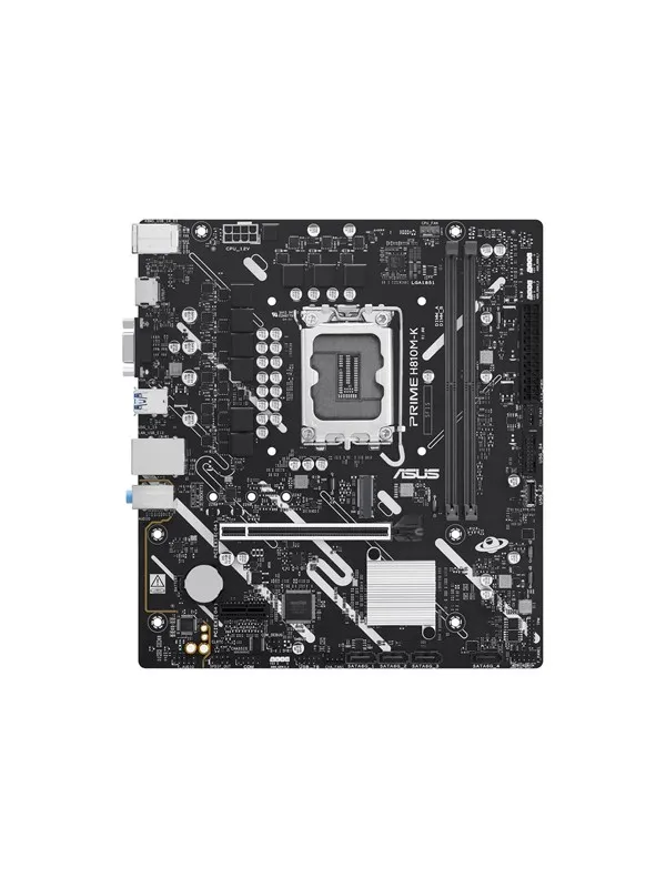 ASUS PRIME H810M-K Hovedkort - Intel H810 - Intel LGA1851 socket - DDR5 RAM - Micro-ATX