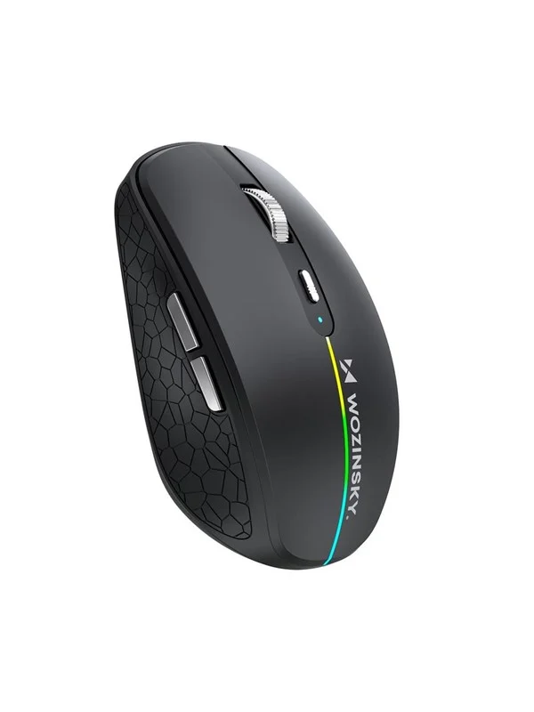 Wozinsky WMGK-1132 RGB Backlit Wireless Mouse - Black - Mus - 6 - Svart