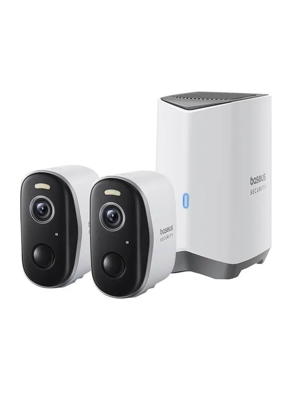 Baseus N1 2K Outdoor Camera Set of 2 (White)