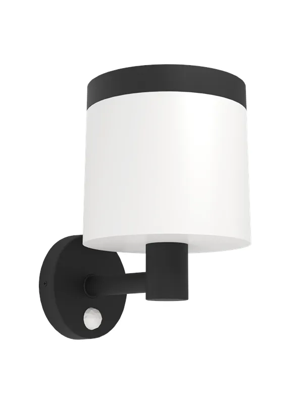 EGLO PANTETE outdoor wall lamp solar cell black